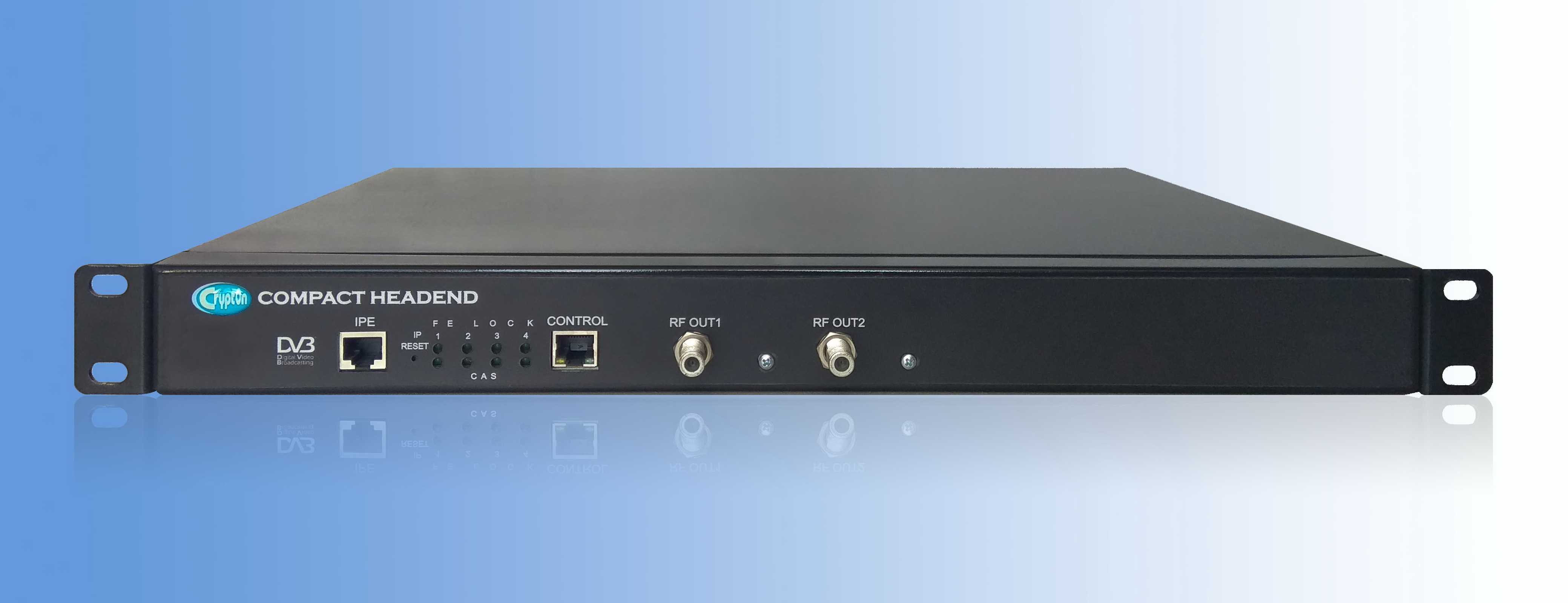 4-channel scrambler with DVB-C modulator CRT1041M-C-IP Crypton